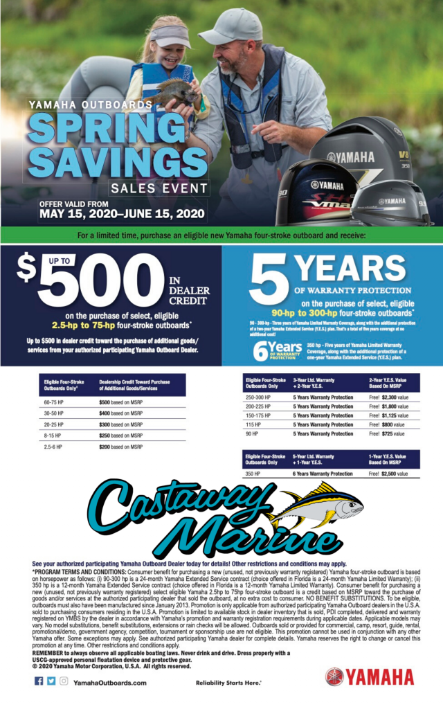 COOP SPRING SAVINGS 2020 Castaway Marine